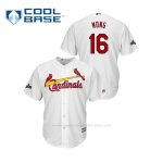 Camiseta Beisbol Hombre St. Louis Cardinals Kolten Wong 2019 Postseason Cool Base Blanco