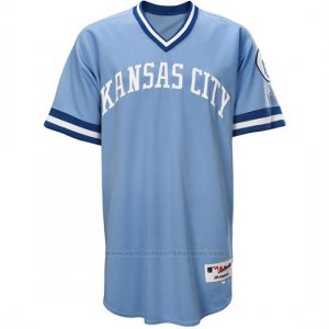 Camiseta Beisbol Hombre Kansas City Royals Light Azul Turn Back The Clock