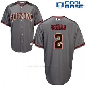 Camiseta Beisbol Hombre Arizona Diamondbacks 2 Jean Segura Gris 2017 Cool Base