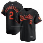 Camiseta Beisbol Hombre Baltimore Orioles Gunnar Henderson Alterno Limited Negro