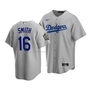 Camiseta Beisbol Hombre Los Angeles Dodgers Will Smith 2020 Replica Alterno Gris