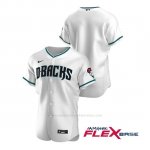 Camiseta Beisbol Hombre Arizona Diamondbacks Autentico Alternato Blanco Verde