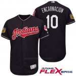 Camiseta Beisbol Hombre Cleveland Indians Edwin Encarnacion Azul 2017 Entrenamiento de Primavera Flex Base Jugador