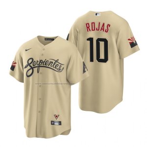 Camiseta Beisbol Hombre Arizona Diamondbacks Josh Rojas 2021 City Connect Replica Oro