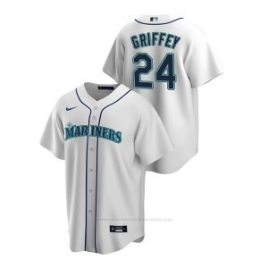 Camiseta Beisbol Hombre Seattle Mariners Ken Griffey Jr. Replica Primera Blanco
