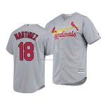 Camiseta Beisbol Hombre St. Louis Cardinals Carlos Martinez Cool Base Road Gris