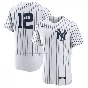 Camiseta Beisbol Hombre New York Yankees Wade Boggs Primera Autentico Retired Blanco