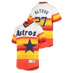 Camiseta Beisbol Nino Houston Astros Jose Altuve Cooperstown Collection Primera Blanco Naranja