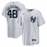 Camiseta Beisbol Hombre New York Yankees Paul Goldschmidt Primera Replica Blanco