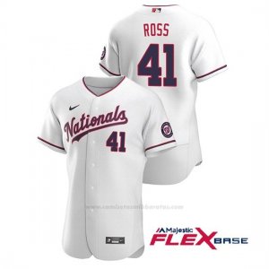 Camiseta Beisbol Hombre Washington Nationals Joe Ross Autentico 2020 Alternato Blanco