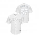 Camiseta Beisbol Hombre Texas Rangers Ariel Jurado 2019 Players Weekend Replica Blanco