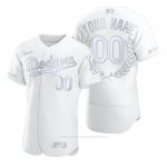 Camiseta Beisbol Hombre Los Angeles Dodgers Personalizada Awards Collection Blanco