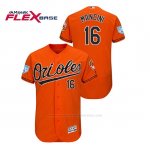Camiseta Beisbol Hombre Baltimore Orioles Trey Mancini 2019 Entrenamiento de Primavera Flex Base Naranja