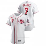 Camiseta Beisbol Hombre Cincinnati Reds Eugenio Suarez Authentic Blanco