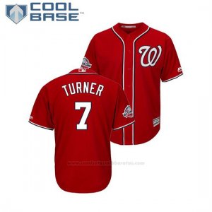 Camiseta Beisbol Hombre Washington Nationals Trea Turner 2018 All Star Game Cool Base Scarlet