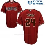 Camiseta Beisbol Hombre Arizona Diamondbacks 24 Yasmany Tomas Rojo 2017 Cool Base