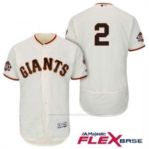 Camiseta Beisbol Hombre San Francisco Giants Denard Span Ivory 1ª 60th Season Flex Base
