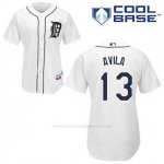 Camiseta Beisbol Hombre Detroit Tigers Alex Avila 13 Blanco 1ª Cool Base