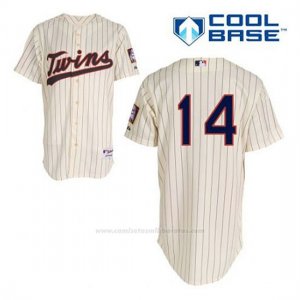 Camiseta Beisbol Hombre Minnesota Twins Kent Hrbek 14 Crema Alterno Cool Base