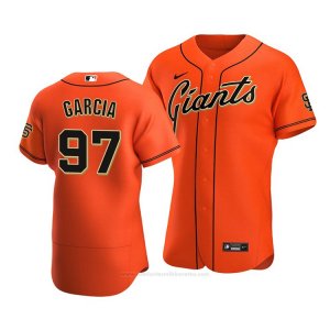 Camiseta Beisbol Hombre San Francisco Giants Jarlin Garcia Autentico Alterno 2020 Naranja