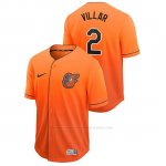 Camiseta Beisbol Hombre Baltimore Orioles Jonathan Villar Fade Autentico Naranja