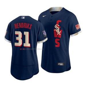 Camiseta Beisbol Hombre Chicago White Sox Liam Hendriks 2021 All Star Autentico Azul