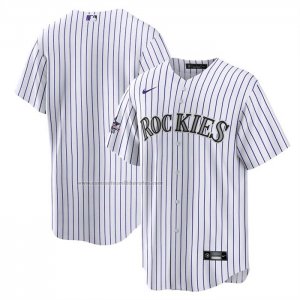 Camiseta Beisbol Hombre Colorado Rockies 2025 All Star Game Home Replica Blanco