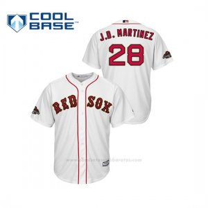 Camiseta Beisbol Hombre Boston Red Sox J.d. Martinez 2019 Gold Program Cool Base Blanco
