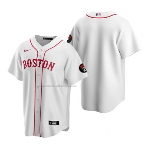 Camiseta Beisbol Hombre Boston Red Sox Replica Blanco