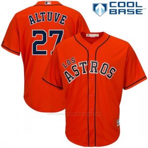Camiseta Beisbol Hombre Houston Astros Jose Altuve Naranja Autentico Cool Base