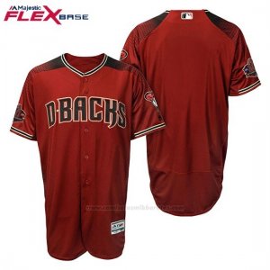 Camiseta Beisbol Hombre Arizona Diamondbacks Rojo Negro Alterno 20 Aniversario Flex Base