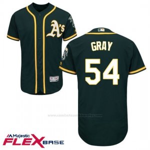 Camiseta Beisbol Hombre Oakland Athletics Sonny Gris Verde Flex Base