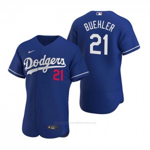 Camiseta Beisbol Hombre Los Angeles Dodgers Walker Buehler Autentico 2020 Alterno Azul