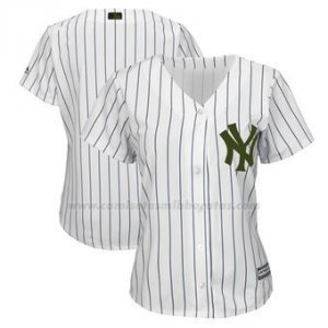 Camiseta Mujer New York Yankees Personalizada Blanco