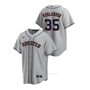 Camiseta Beisbol Hombre Houston Astros Justin Verlander Replica Road Gris
