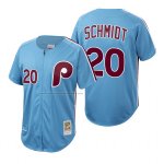 Camiseta Beisbol Hombre Philadelphia Phillies Mike Schmidt Autentico Cooperstown Collection Azul