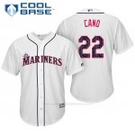 Camiseta Beisbol Hombre Seattle Mariners 2017 Estrellas y Rayas Robinson Cano Blanco Cool Base