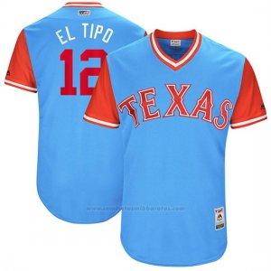 Camiseta Beisbol Hombre Texas Rangers 2017 Little League World Series Rougned Odor Azul