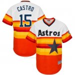 Camiseta Beisbol Hombre Houston Astros Jason Castro Turn Back The Clock Naranja