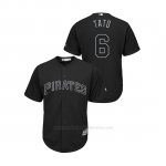 Camiseta Beisbol Hombre Pittsburgh Pirates Starling Marte 2019 Players Weekend Replica Negro