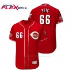 Camiseta Beisbol Hombre Cincinnati Reds Yasiel Puig 150th Aniversario Alternato Flex Base Rojo