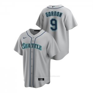 Camiseta Beisbol Hombre Seattle Mariners Dee Gordon Replica Road Gris