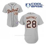 Camiseta Beisbol Hombre Detroit Tigers J.d. Martinez 28 Gris Cool Base