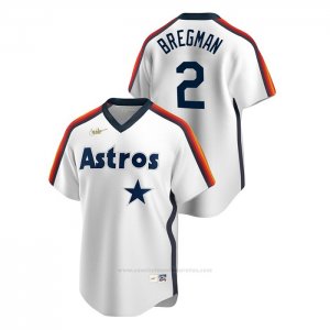 Camiseta Beisbol Hombre Houston Astros Alex Bregman Cooperstown Collection Primera Blanco