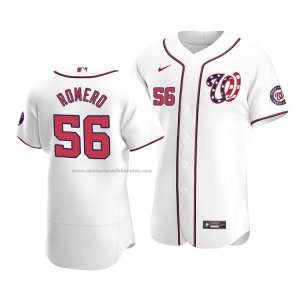 Camiseta Beisbol Hombre Washington Nationals Seth Romero Autentico Alterno Blanco