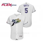 Camiseta Beisbol Hombre Tampa Bay Rays Matt Duffy Turn Back The Clock Flex Base Blanco