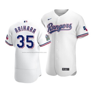 Camiseta Beisbol Hombre Texas Rangers Kohei Arihara Autentico Primera Blanco