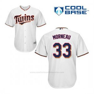 Camiseta Beisbol Hombre Minnesota Twins Justin Morneau 33 Blanco 1ª Cool Base