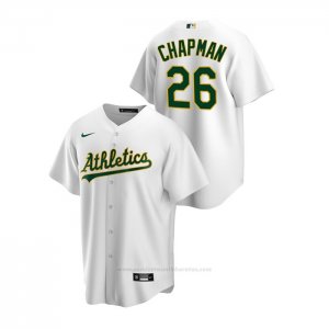 Camiseta Beisbol Hombre Oakland Athletics Matt Chapman Replica Primera Blanco