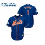 Camiseta Beisbol Hombre New York Mets Amed Rosario 2019 Entrenamiento de Primavera Cool Base Azul